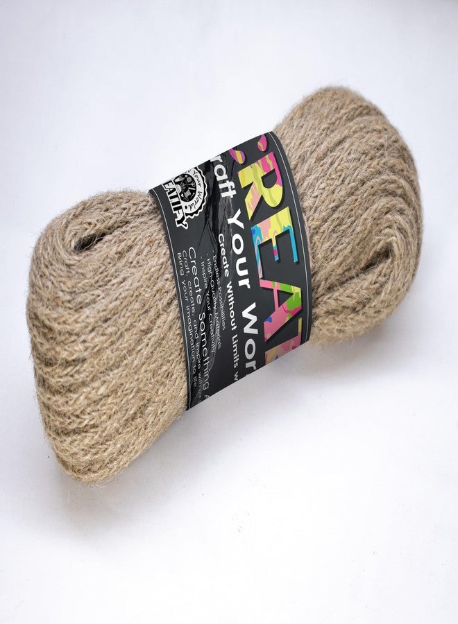 حبل الجوت الطبيعي من كرييتيفاي (20 مترًا، 5 مم، 12 خيطًا) | خيط الجوت | خيط الجوت | خيط صديق للبيئة للأعمال اليدوية والفنون والديكور والمزيد - Image 5